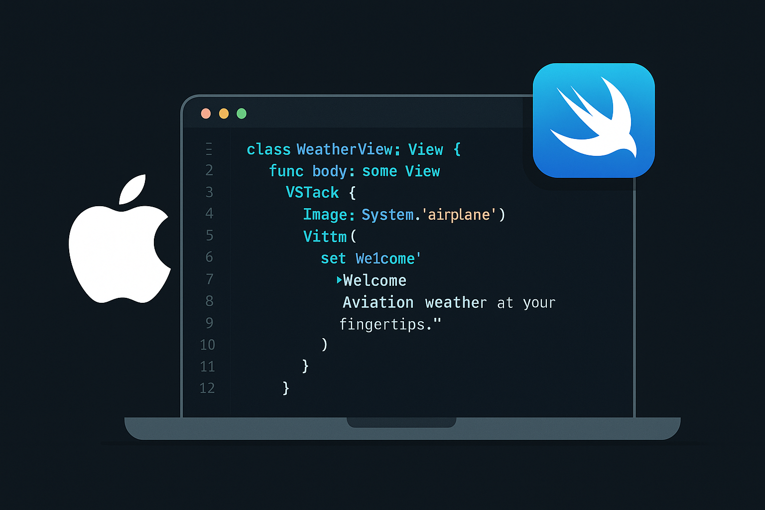 Swift development for aviation illustration